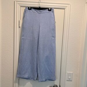 Adorable Loft size small full leg linen pull on pants